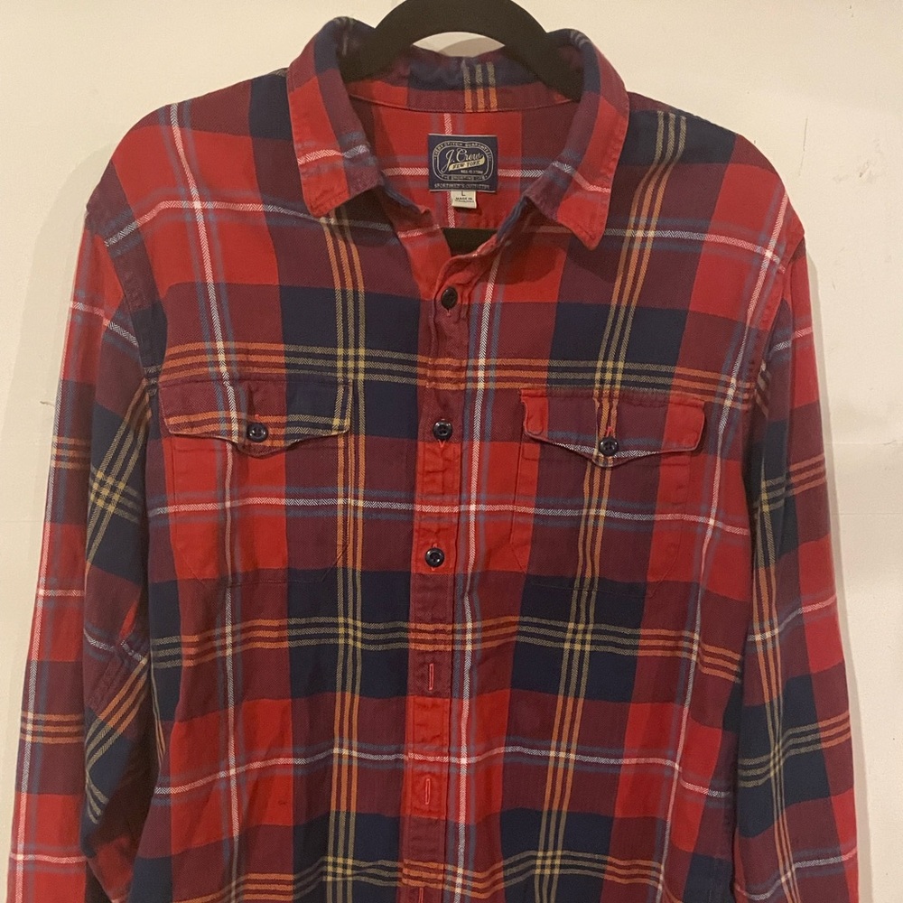 J Crew long sleeve shirt Large